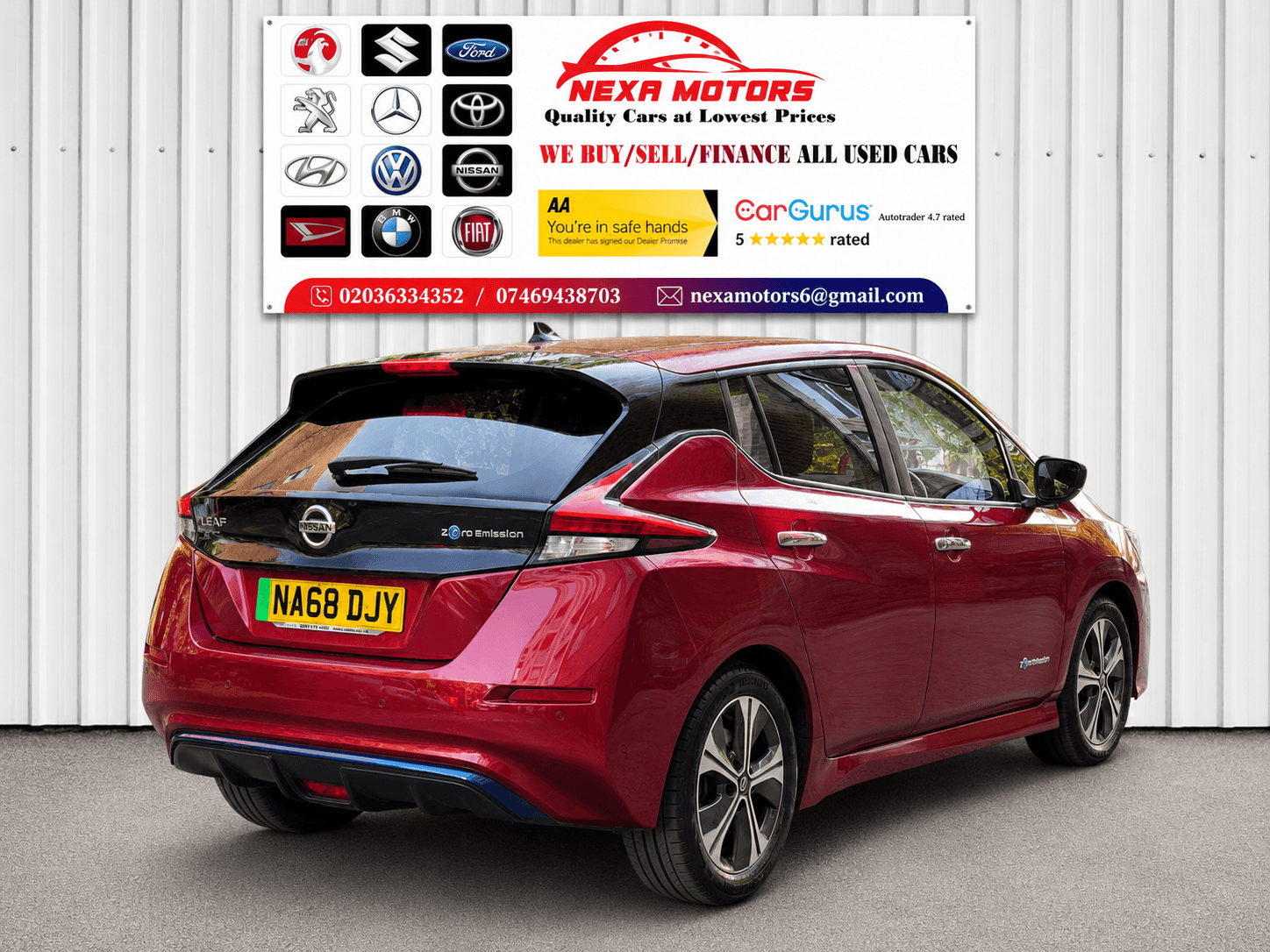 A 2018 NISSAN LEAF 40kWh Tekna Hatchback 5dr Electric Auto (150 ps) A 2018 NISSAN LEAF 40kWh Tekna Hatchback 5dr Electric Auto (150 ps)
