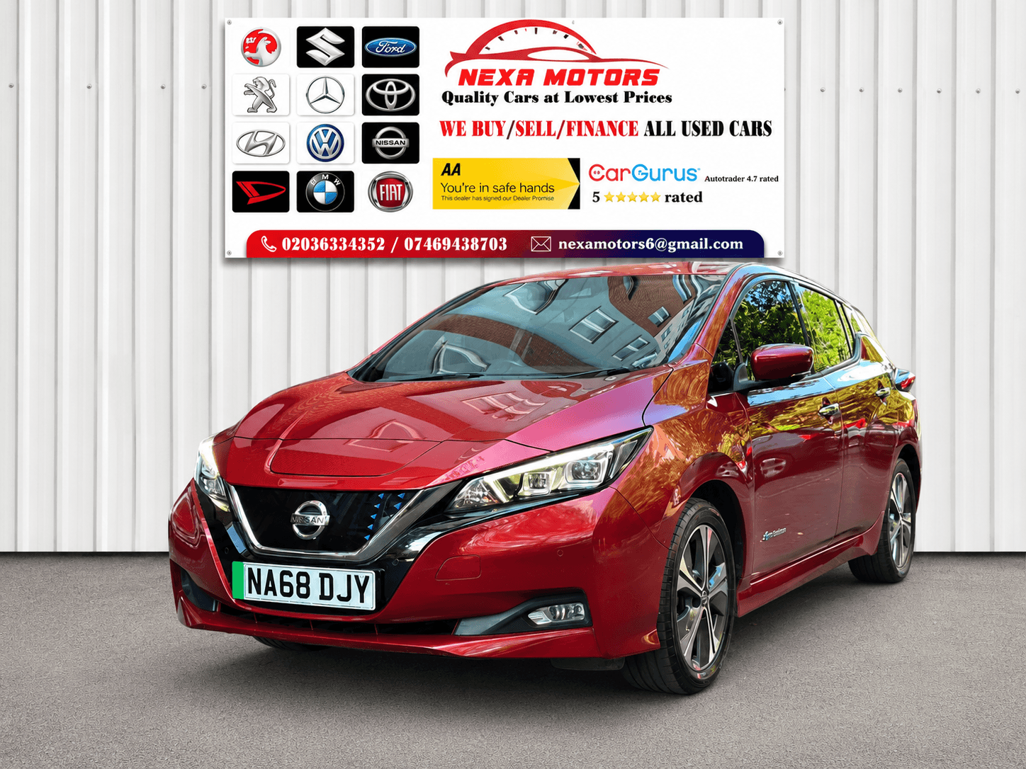 A 2018 NISSAN LEAF 40kWh Tekna Hatchback 5dr Electric Auto (150 ps) A 2018 NISSAN LEAF 40kWh Tekna Hatchback 5dr Electric Auto (150 ps)