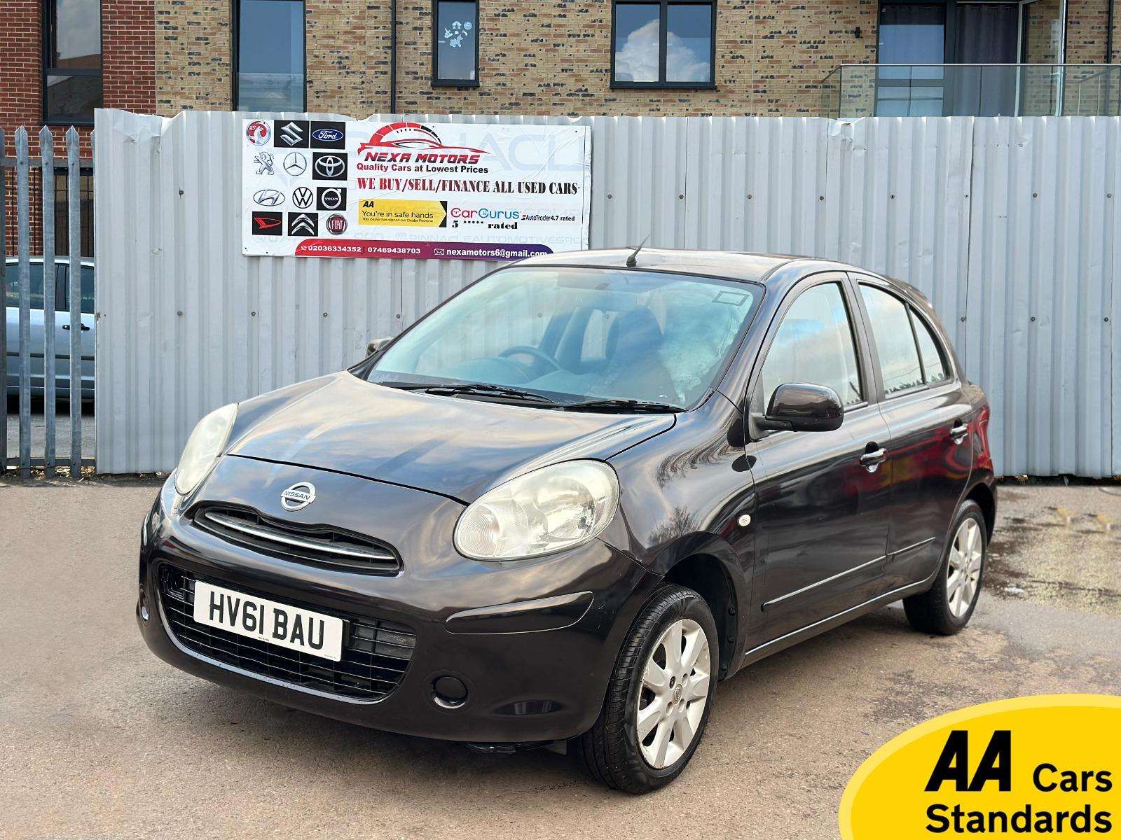 A 2011 NISSAN MICRA 1.2 12V Acenta Hatchback 5dr Petrol Manual Euro 5 (80 ps) A 2011 NISSAN MICRA 1.2 12V Acenta Hatchback 5dr Petrol Manual Euro 5 (80 ps)