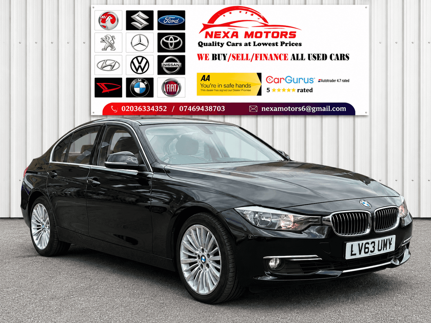 A 2014 BMW 3 SERIES 2.0 320i Luxury Saloon 4dr Petrol Auto xDrive Euro 6 (s/s) (184 ps) A 2014 BMW 3 SERIES 2.0 320i Luxury Saloon 4dr Petrol Auto xDrive Euro 6 (s/s) (184 ps)