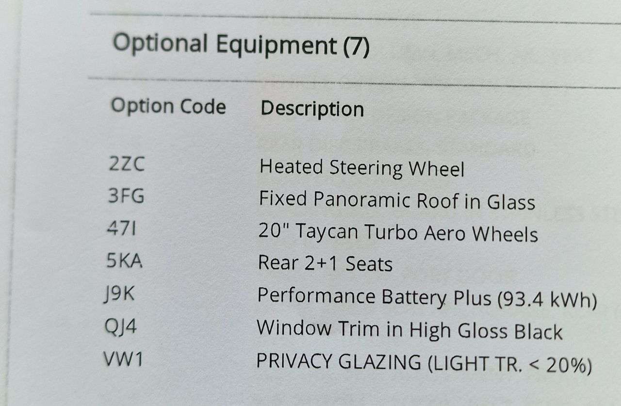 A 2022 PORSCHE TAYCAN Performance Plus 93.4kWh 4S Saloon 4dr Electric Auto 4WD (11kW Charger) (57 A 2022 PORSCHE TAYCAN Performance Plus 93.4kWh 4S Saloon 4dr Electric Auto 4WD (11kW Charger) (57