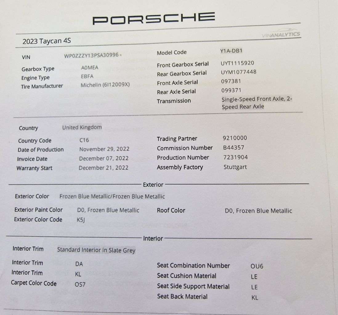 2022 PORSCHE TAYCAN 2022 PORSCHE TAYCAN
