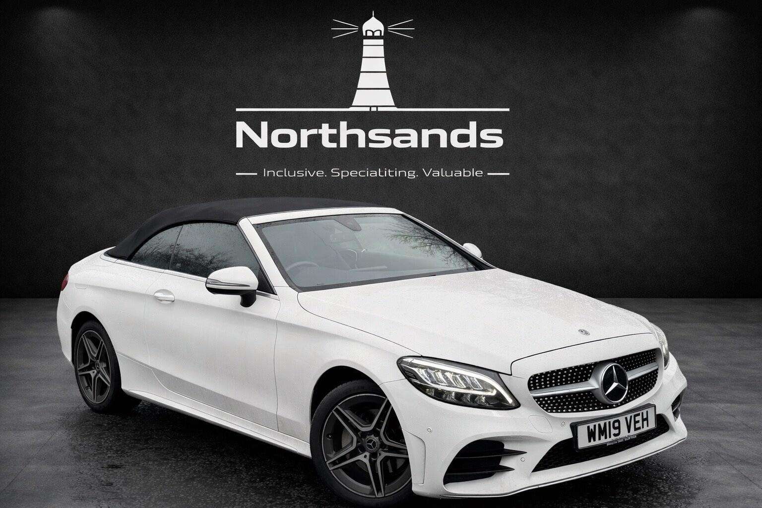 A 2019 MERCEDES-BENZ C CLASS 1.5 C200 MHEV AMG Line Cabriolet G-Tronic+ 4MATIC Euro 6 (s/s) 2dr A 2019 MERCEDES-BENZ C CLASS 1.5 C200 MHEV AMG Line Cabriolet G-Tronic+ 4MATIC Euro 6 (s/s) 2dr