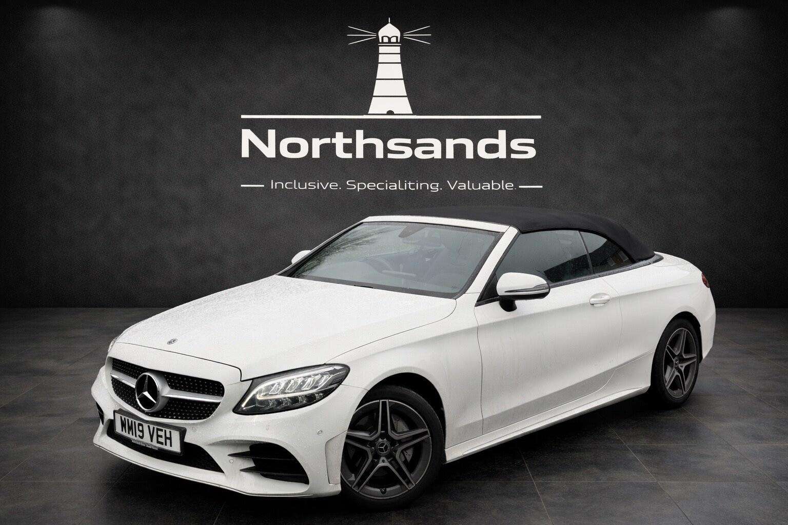 A 2019 MERCEDES-BENZ C CLASS 1.5 C200 MHEV AMG Line Cabriolet G-Tronic+ 4MATIC Euro 6 (s/s) 2dr A 2019 MERCEDES-BENZ C CLASS 1.5 C200 MHEV AMG Line Cabriolet G-Tronic+ 4MATIC Euro 6 (s/s) 2dr