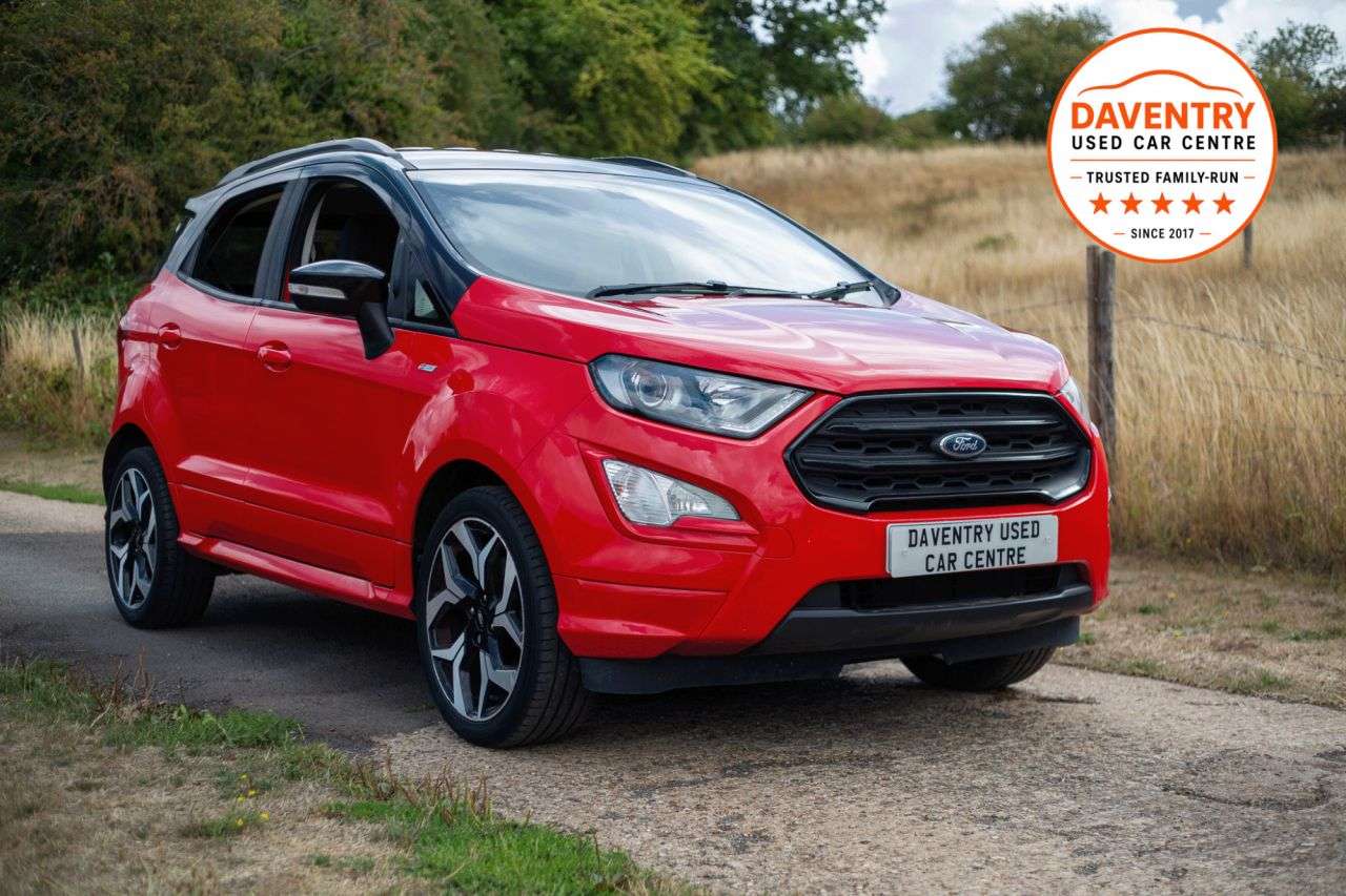 A 2019 FORD ECOSPORT 1.0T EcoBoost GPF ST-Line SUV 5dr Petrol Manual Euro 6 (s/s) (125 ps) HEATE A 2019 FORD ECOSPORT 1.0T EcoBoost GPF ST-Line SUV 5dr Petrol Manual Euro 6 (s/s) (125 ps) HEATE