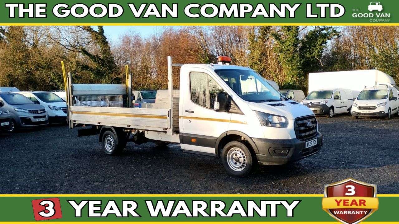 A 2022 FORD TRANSIT Dropside L4 Tdci 130 PS XLWB FREE 3 YEAR WARRANTY COVER WITH THIS VAN With A 2022 FORD TRANSIT Dropside L4 Tdci 130 PS XLWB FREE 3 YEAR WARRANTY COVER WITH THIS VAN With