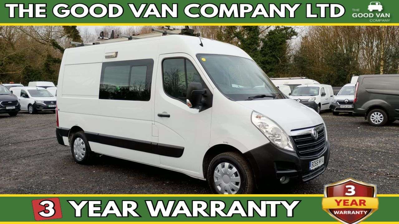 A 2019 VAUXHALL MOVANO L2 H2 Crew Van with Integrated Mess Unit With Air Conditioning Cdti 130 PS. A 2019 VAUXHALL MOVANO L2 H2 Crew Van with Integrated Mess Unit With Air Conditioning Cdti 130 PS.