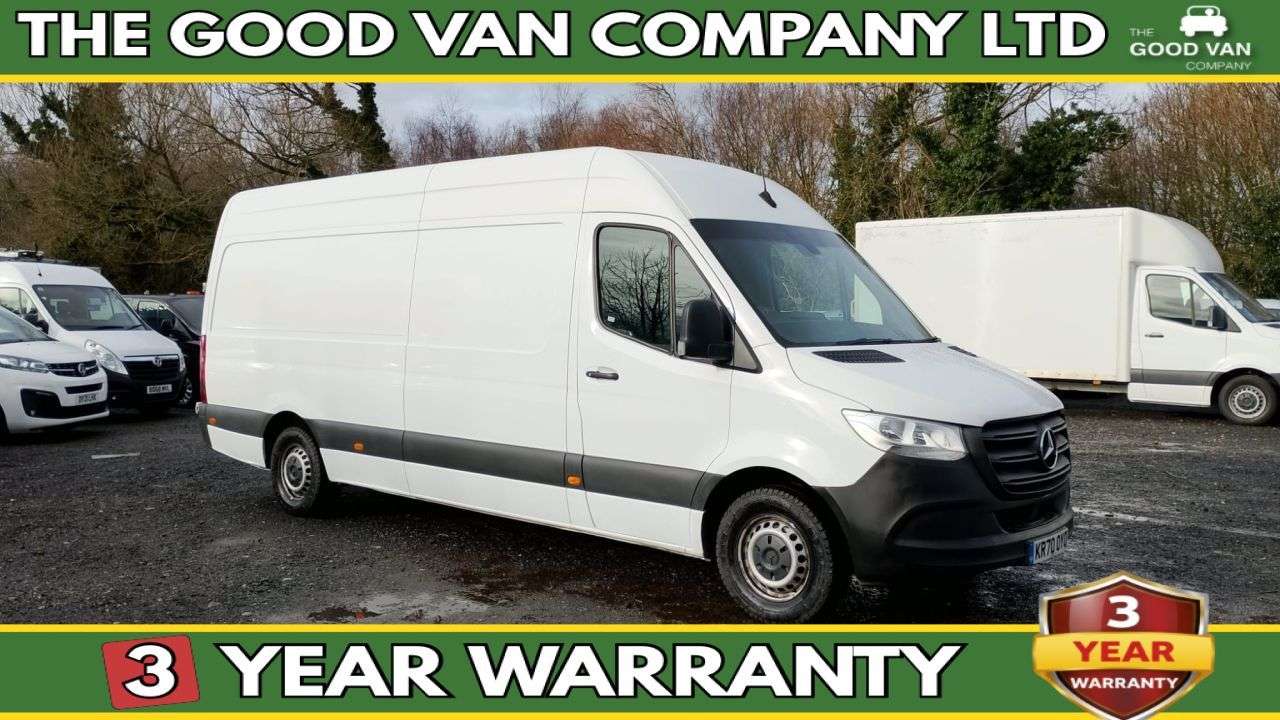 A 2020 MERCEDES-BENZ SPRINTER LWB High Roof 315 CDI Rear Wheel Drive L3 H2 FREE 3 YEAR WARRANTY COVER ON A 2020 MERCEDES-BENZ SPRINTER LWB High Roof 315 CDI Rear Wheel Drive L3 H2 FREE 3 YEAR WARRANTY COVER ON