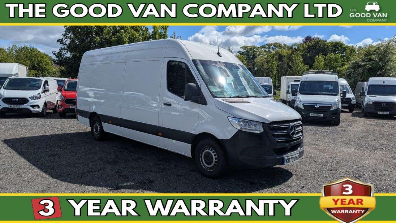 A 2020 MERCEDES-BENZ SPRINTER LWB High Roof 315 CDI Rear Wheel Drive L3 H2 FREE 3 YEAR WARRANTY COVER ON A 2020 MERCEDES-BENZ SPRINTER LWB High Roof 315 CDI Rear Wheel Drive L3 H2 FREE 3 YEAR WARRANTY COVER ON