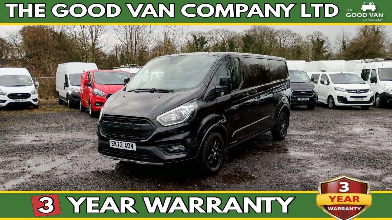 A 2023 FORD TRANSIT CUSTOM Crewvan Double Cab Trail L2 H1 Tdci 130 PS LWB 320 With Air Conditioning, F A 2023 FORD TRANSIT CUSTOM Crewvan Double Cab Trail L2 H1 Tdci 130 PS LWB 320 With Air Conditioning, F