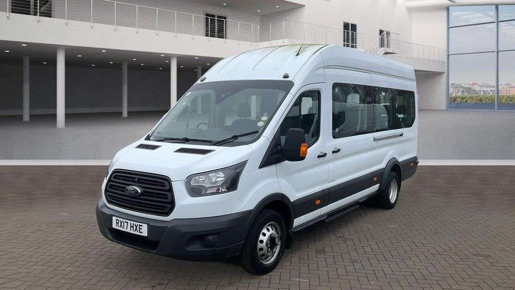 A 2017 FORD TRANSIT MINIBUS Minibus 17 Seat Tdci 460 TDCI 125 PS XLWB High Roof With Air Conditioning, A 2017 FORD TRANSIT MINIBUS Minibus 17 Seat Tdci 460 TDCI 125 PS XLWB High Roof With Air Conditioning,