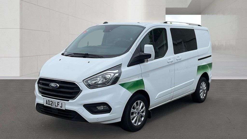 A 2021 FORD TRANSIT CUSTOM Crewvan Double Cab Limited L1 H1 Tdci 130 PS SWB With Air Conditioning, Ele A 2021 FORD TRANSIT CUSTOM Crewvan Double Cab Limited L1 H1 Tdci 130 PS SWB With Air Conditioning, Ele
