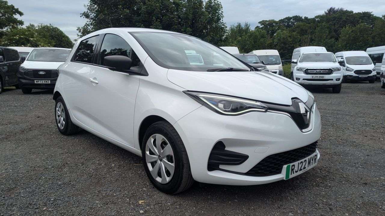 A 2022 RENAULT ZOE R110 EV50 52kWh Business Electric Auto Rapid Charge 107 bhp with Air Condit A 2022 RENAULT ZOE R110 EV50 52kWh Business Electric Auto Rapid Charge 107 bhp with Air Condit
