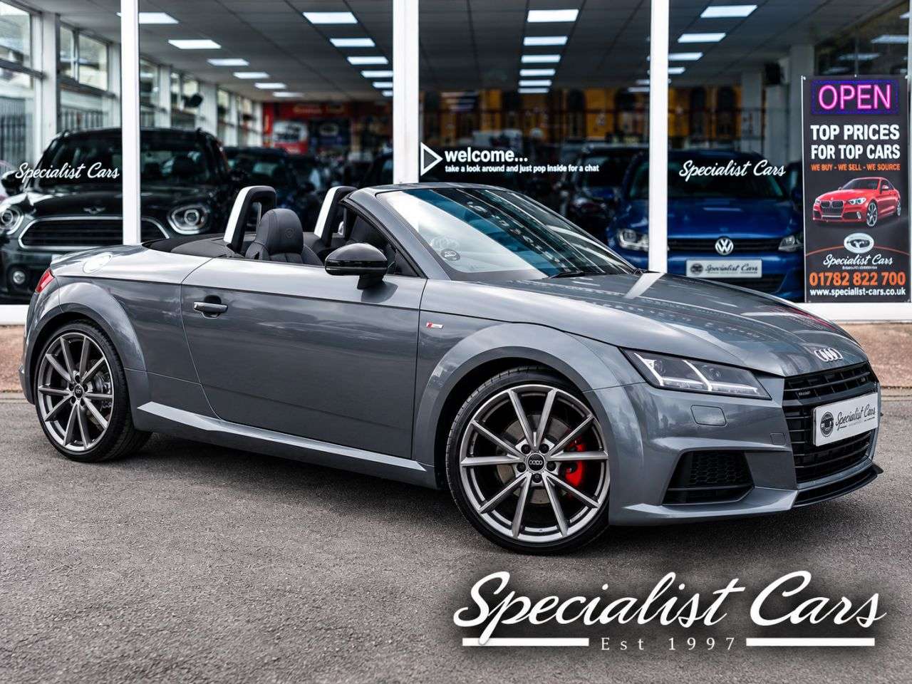 A 2018 AUDI TT 1.8 TFSI Black Edition Roadster 2dr Petrol Manual Euro 6 (s/s) (180 ps) A 2018 AUDI TT 1.8 TFSI Black Edition Roadster 2dr Petrol Manual Euro 6 (s/s) (180 ps)