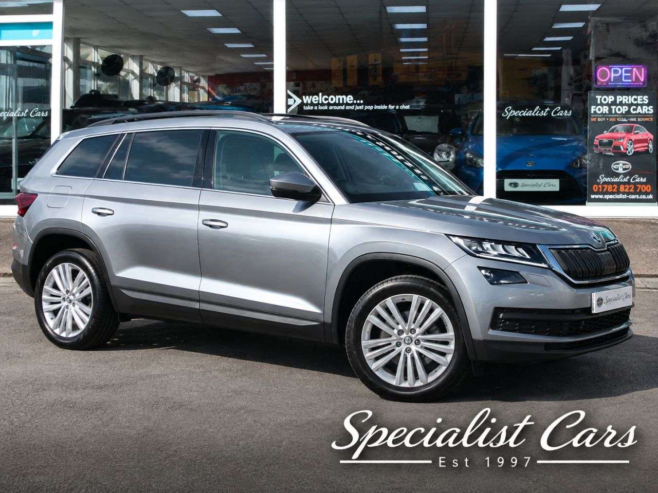 A 2020 SKODA KODIAQ 1.5 TSI ACT SE L SUV 5dr Petrol DSG Euro 6 (s/s) (7 Seat) (150 ps) A 2020 SKODA KODIAQ 1.5 TSI ACT SE L SUV 5dr Petrol DSG Euro 6 (s/s) (7 Seat) (150 ps)