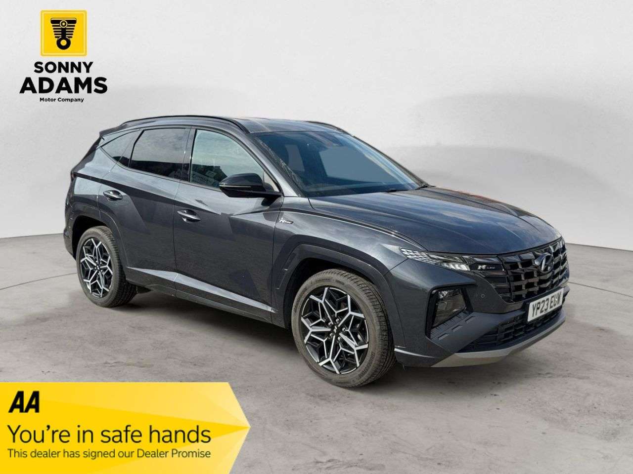 A 2023 HYUNDAI TUCSON 1.6 h T-GDi N Line SUV 5dr Petrol Hybrid Auto Euro 6 (s/s) (230 ps) A 2023 HYUNDAI TUCSON 1.6 h T-GDi N Line SUV 5dr Petrol Hybrid Auto Euro 6 (s/s) (230 ps)