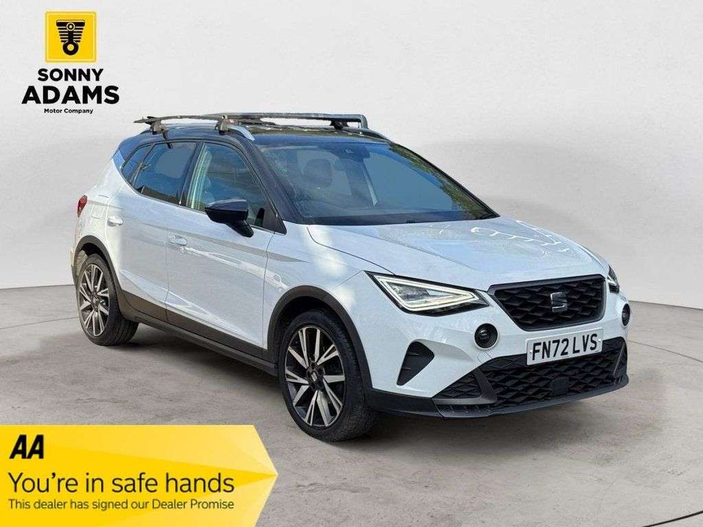A 2022 SEAT ARONA 1.0 TSI FR Edition SUV 5dr Petrol Manual Euro 6 (s/s) (110 ps) A 2022 SEAT ARONA 1.0 TSI FR Edition SUV 5dr Petrol Manual Euro 6 (s/s) (110 ps)
