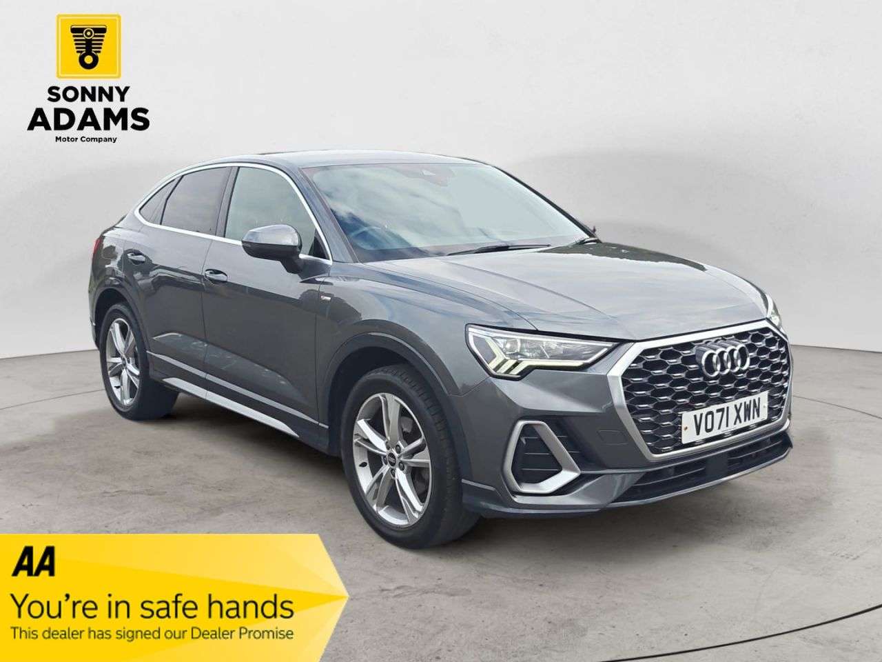 A 2021 AUDI Q3 1.5 TFSI CoD 35 S line Sportback 5dr Petrol Manual Euro 6 (s/s) (150 ps) A 2021 AUDI Q3 1.5 TFSI CoD 35 S line Sportback 5dr Petrol Manual Euro 6 (s/s) (150 ps)