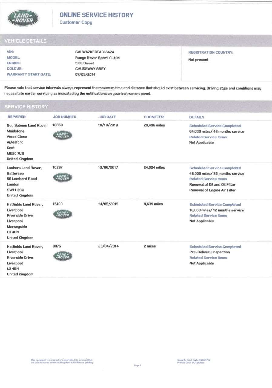 2014 LAND ROVER RANGE ROVER SPORT 2014 LAND ROVER RANGE ROVER SPORT