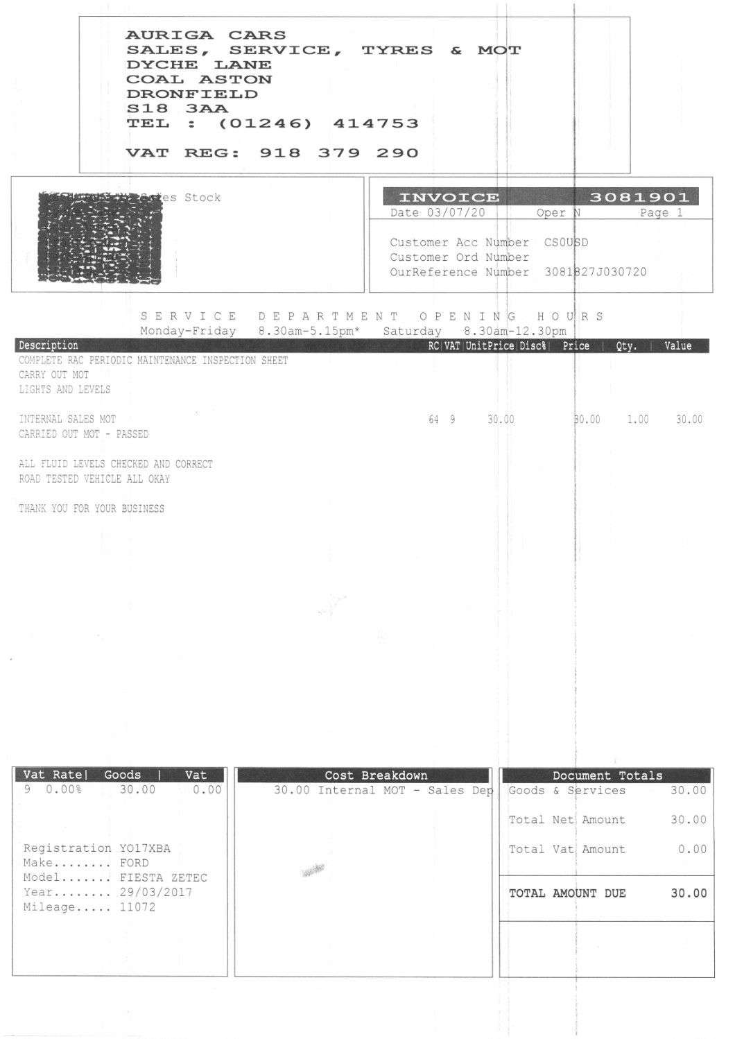 2017 FORD FIESTA 2017 FORD FIESTA