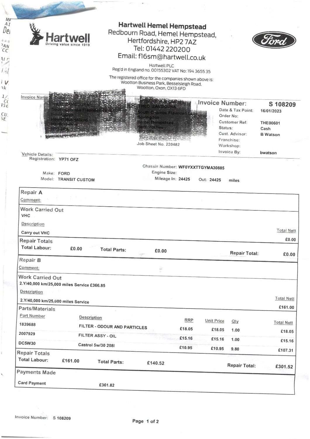 2021 FORD TRANSIT CUSTOM 2021 FORD TRANSIT CUSTOM