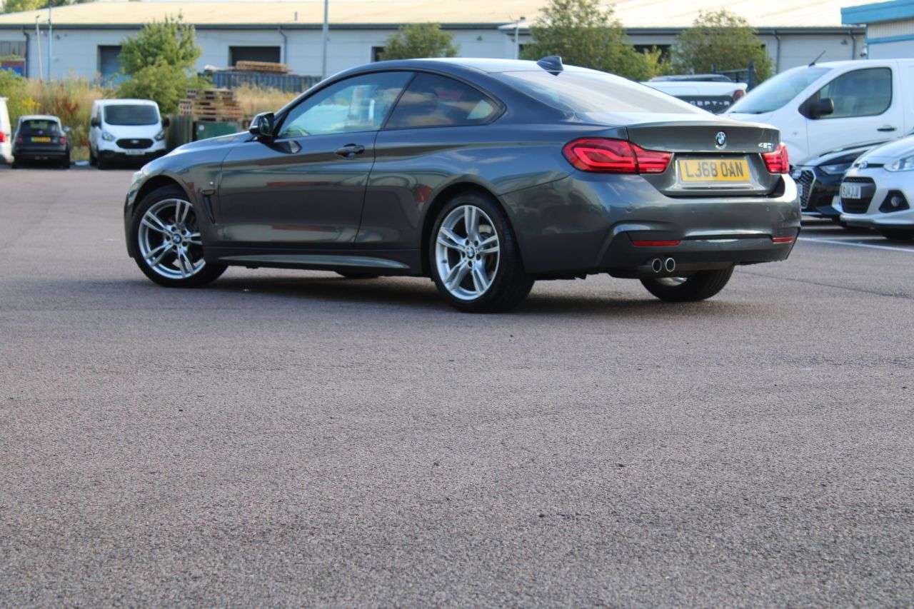 A 2018 BMW 4 SERIES 2.0 420i GPF M Sport Coupe 2dr Petrol Auto Euro 6 (s/s) (184 ps) A 2018 BMW 4 SERIES 2.0 420i GPF M Sport Coupe 2dr Petrol Auto Euro 6 (s/s) (184 ps)