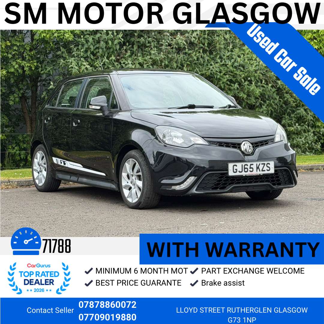 A 2015 MG MG3 1.5 VTi-TECH 3Form Sport Hatchback 5dr Petrol Manual Euro 5 (106 ps) A 2015 MG MG3 1.5 VTi-TECH 3Form Sport Hatchback 5dr Petrol Manual Euro 5 (106 ps)