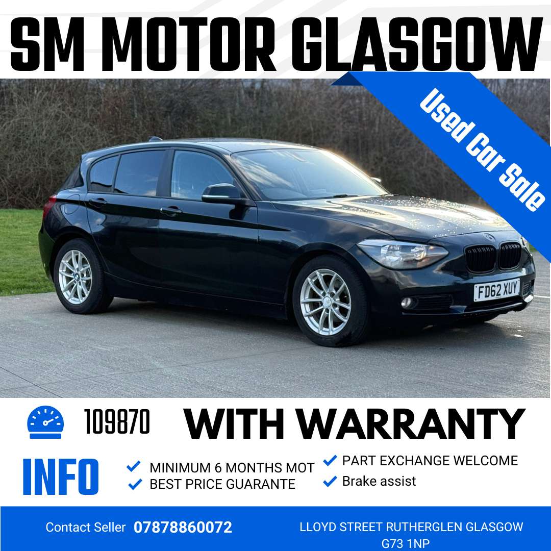 A 2013 BMW 1 SERIES 1.6 116d ED EfficientDynamics Hatchback 5dr Diesel Manual Euro 5 (s/s) (116 ps) A 2013 BMW 1 SERIES 1.6 116d ED EfficientDynamics Hatchback 5dr Diesel Manual Euro 5 (s/s) (116 ps)