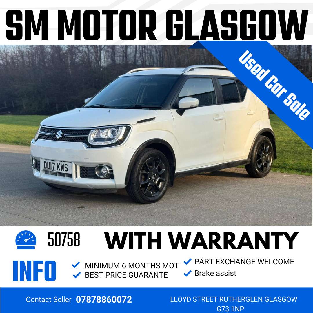 A 2017 SUZUKI IGNIS 1.2 Dualjet MHEV SZ5 Hatchback 5dr Petrol Hybrid Manual ALLGRIP Euro 6 (s/s) (90 ps) A 2017 SUZUKI IGNIS 1.2 Dualjet MHEV SZ5 Hatchback 5dr Petrol Hybrid Manual ALLGRIP Euro 6 (s/s) (90 ps)