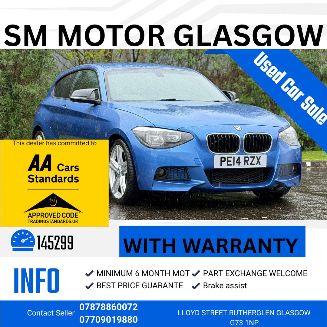 A 2014 BMW 1 SERIES 1.6 116i M Sport Hatchback 3dr Petrol Manual Euro 6 (s/s) (136 ps) A 2014 BMW 1 SERIES 1.6 116i M Sport Hatchback 3dr Petrol Manual Euro 6 (s/s) (136 ps)