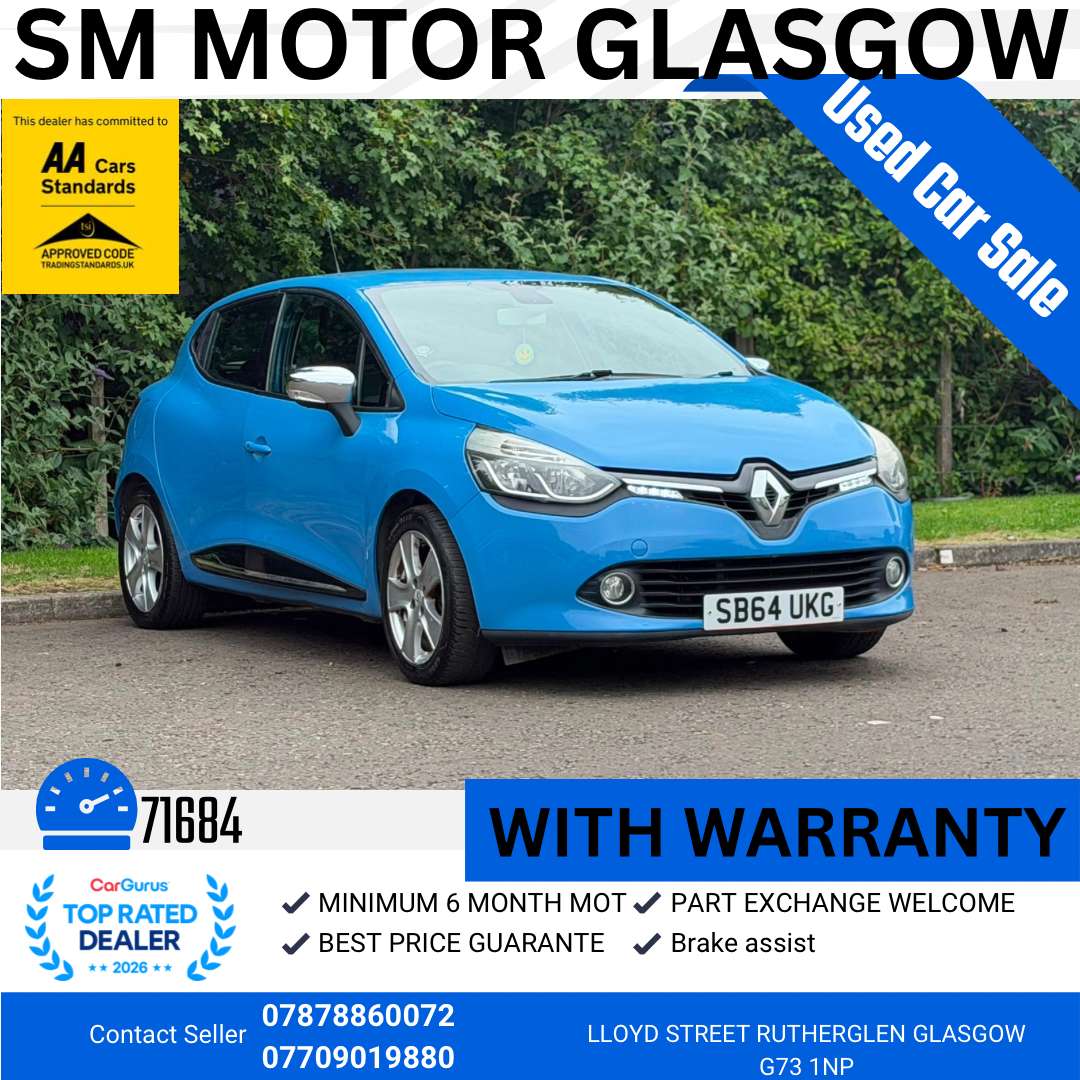 A 2014 RENAULT CLIO 1.2 16V Dynamique MediaNav Hatchback 5dr Petrol Manual Euro 5 (75 ps) A 2014 RENAULT CLIO 1.2 16V Dynamique MediaNav Hatchback 5dr Petrol Manual Euro 5 (75 ps)