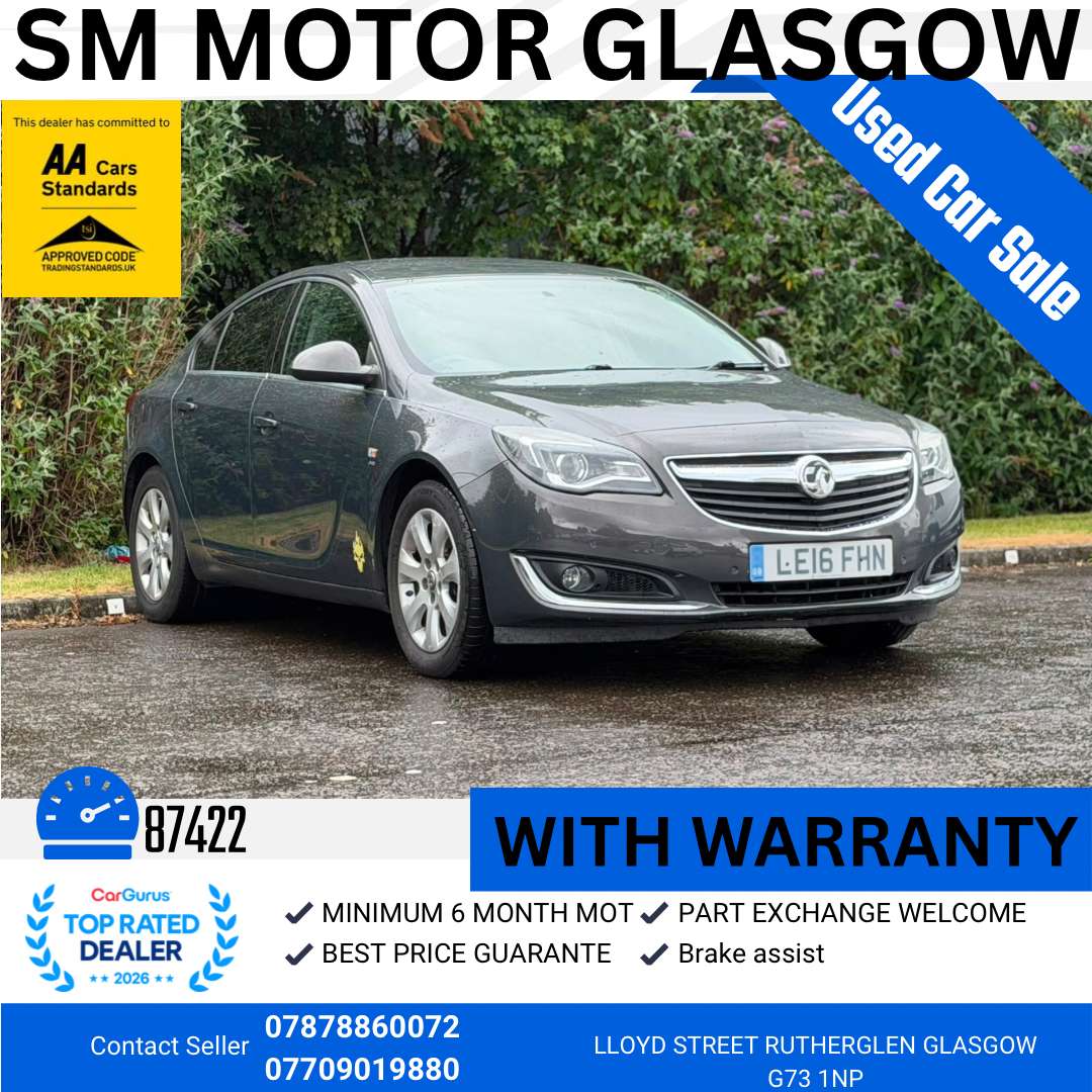 A 2016 VAUXHALL INSIGNIA 1.4i Turbo SRi Hatchback 5dr Petrol Manual Euro 6 (s/s) (140 ps) A 2016 VAUXHALL INSIGNIA 1.4i Turbo SRi Hatchback 5dr Petrol Manual Euro 6 (s/s) (140 ps)