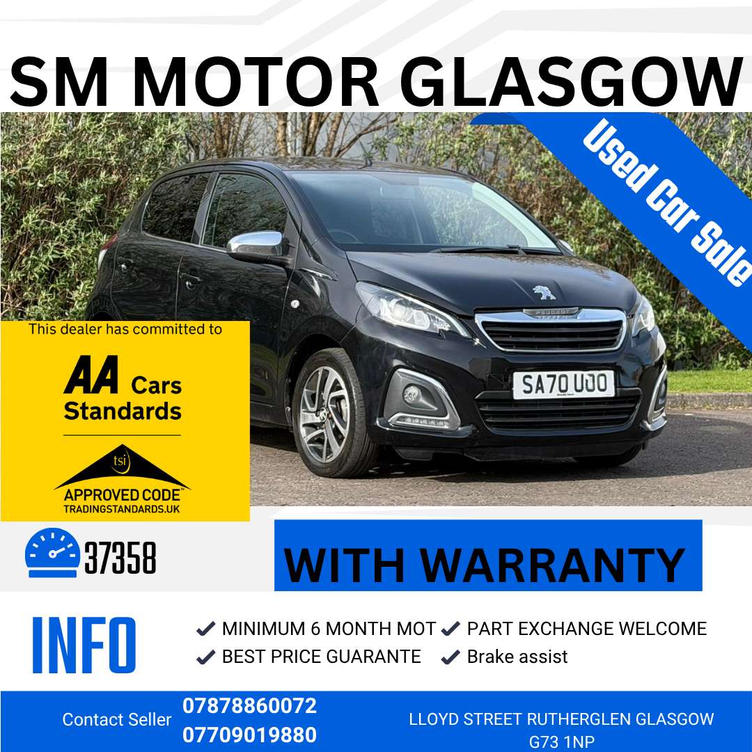 A 2020 PEUGEOT 108 1.0 Collection Hatchback 5dr Petrol Manual Euro 6 (s/s) (72 ps) A 2020 PEUGEOT 108 1.0 Collection Hatchback 5dr Petrol Manual Euro 6 (s/s) (72 ps)