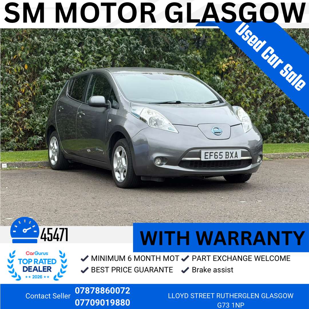 A 2016 NISSAN LEAF 30kWh Acenta Hatchback 5dr Electric Auto (109 bhp) A 2016 NISSAN LEAF 30kWh Acenta Hatchback 5dr Electric Auto (109 bhp)