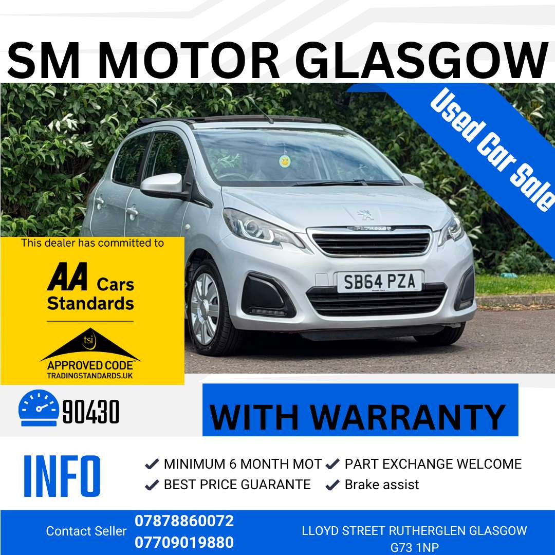 A 2014 PEUGEOT 108 1.0 VTi Active Top A 2014 PEUGEOT 108 1.0 VTi Active Top