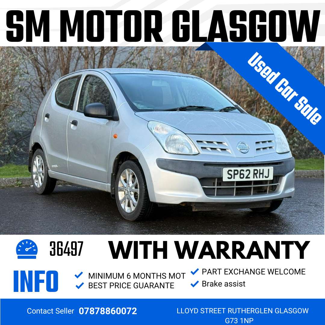 A 2012 NISSAN PIXO 1.0 Visia Hatchback 5dr Petrol Manual Euro 5 (68 ps) A 2012 NISSAN PIXO 1.0 Visia Hatchback 5dr Petrol Manual Euro 5 (68 ps)