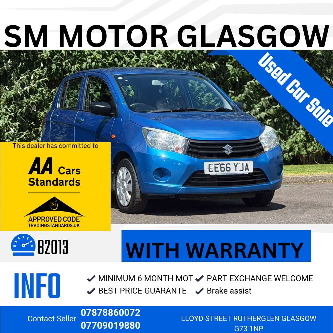A 2016 SUZUKI CELERIO 1.0 SZ2 Hatchback 5dr Petrol Manual Euro 6 (68 ps) A 2016 SUZUKI CELERIO 1.0 SZ2 Hatchback 5dr Petrol Manual Euro 6 (68 ps)