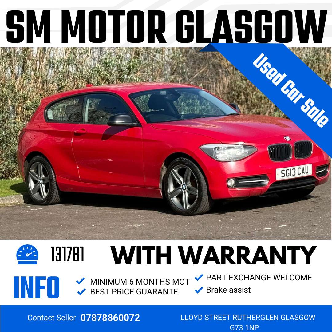 A 2013 BMW 1 SERIES 2.0 116d Sport Hatchback 3dr Diesel Manual Euro 5 (s/s) (116 ps) A 2013 BMW 1 SERIES 2.0 116d Sport Hatchback 3dr Diesel Manual Euro 5 (s/s) (116 ps)