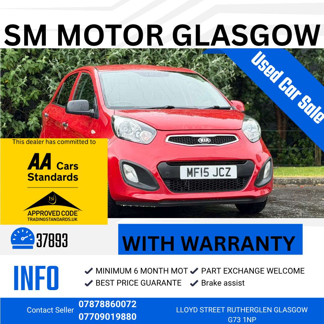 A 2015 KIA PICANTO 1.0 VR7 Hatchback 5dr Petrol Manual Euro 5 (68 bhp) A 2015 KIA PICANTO 1.0 VR7 Hatchback 5dr Petrol Manual Euro 5 (68 bhp)