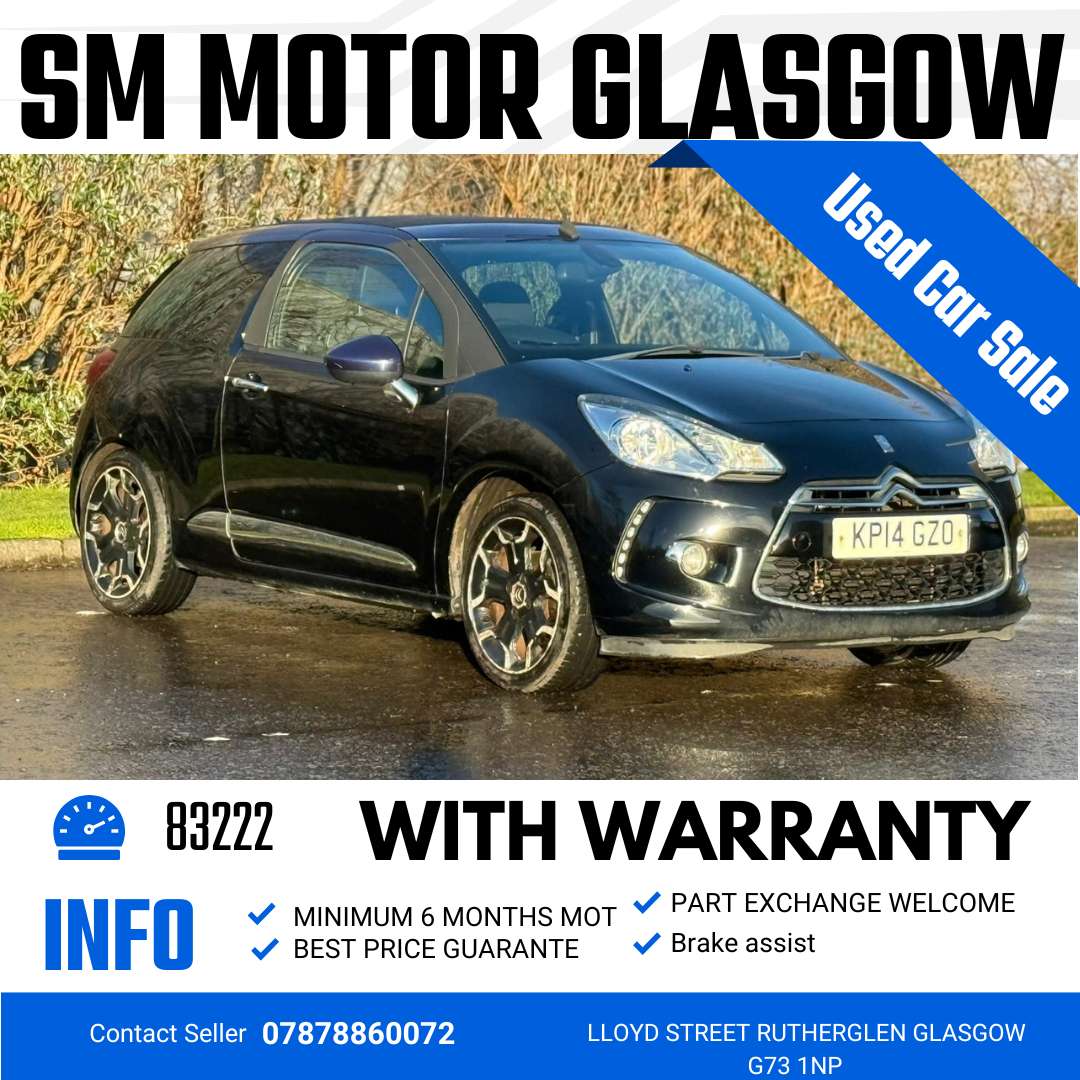 A 2014 CITROEN DS3 CABRIO 1.6 VTi DStyle Plus Convertible 2dr Petrol Manual Euro 5 (120 ps) A 2014 CITROEN DS3 CABRIO 1.6 VTi DStyle Plus Convertible 2dr Petrol Manual Euro 5 (120 ps)