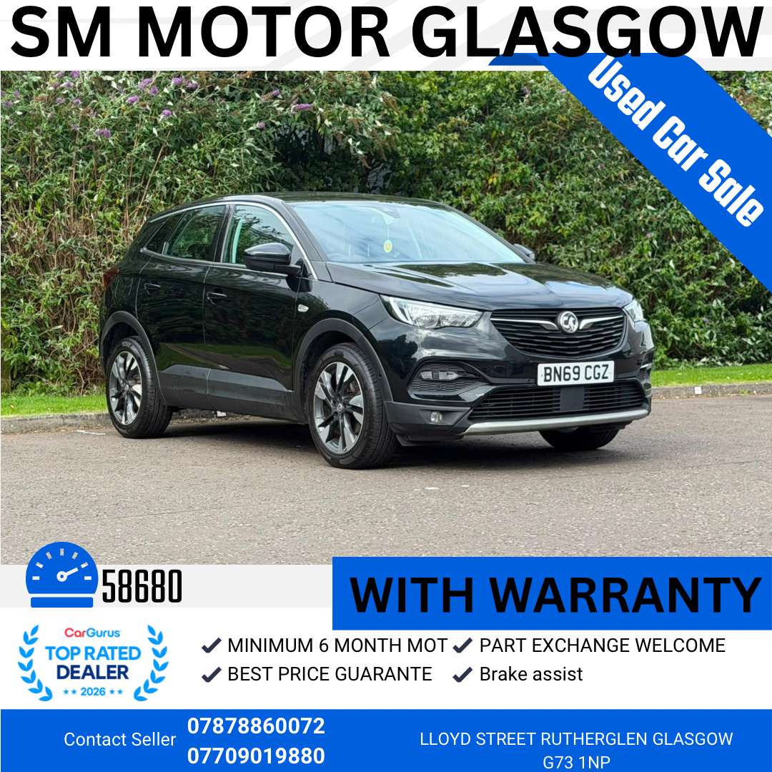 A 2019 VAUXHALL GRANDLAND X 1.2 Turbo GPF Sport Nav SUV 5dr Petrol Manual Euro 6 (s/s) (130 ps) A 2019 VAUXHALL GRANDLAND X 1.2 Turbo GPF Sport Nav SUV 5dr Petrol Manual Euro 6 (s/s) (130 ps)