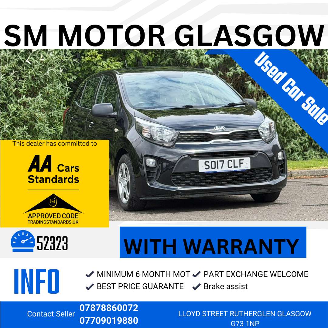 A 2017 KIA PICANTO 1.0 1 Hatchback 5dr Petrol Manual Euro 6 (66 bhp) A 2017 KIA PICANTO 1.0 1 Hatchback 5dr Petrol Manual Euro 6 (66 bhp)
