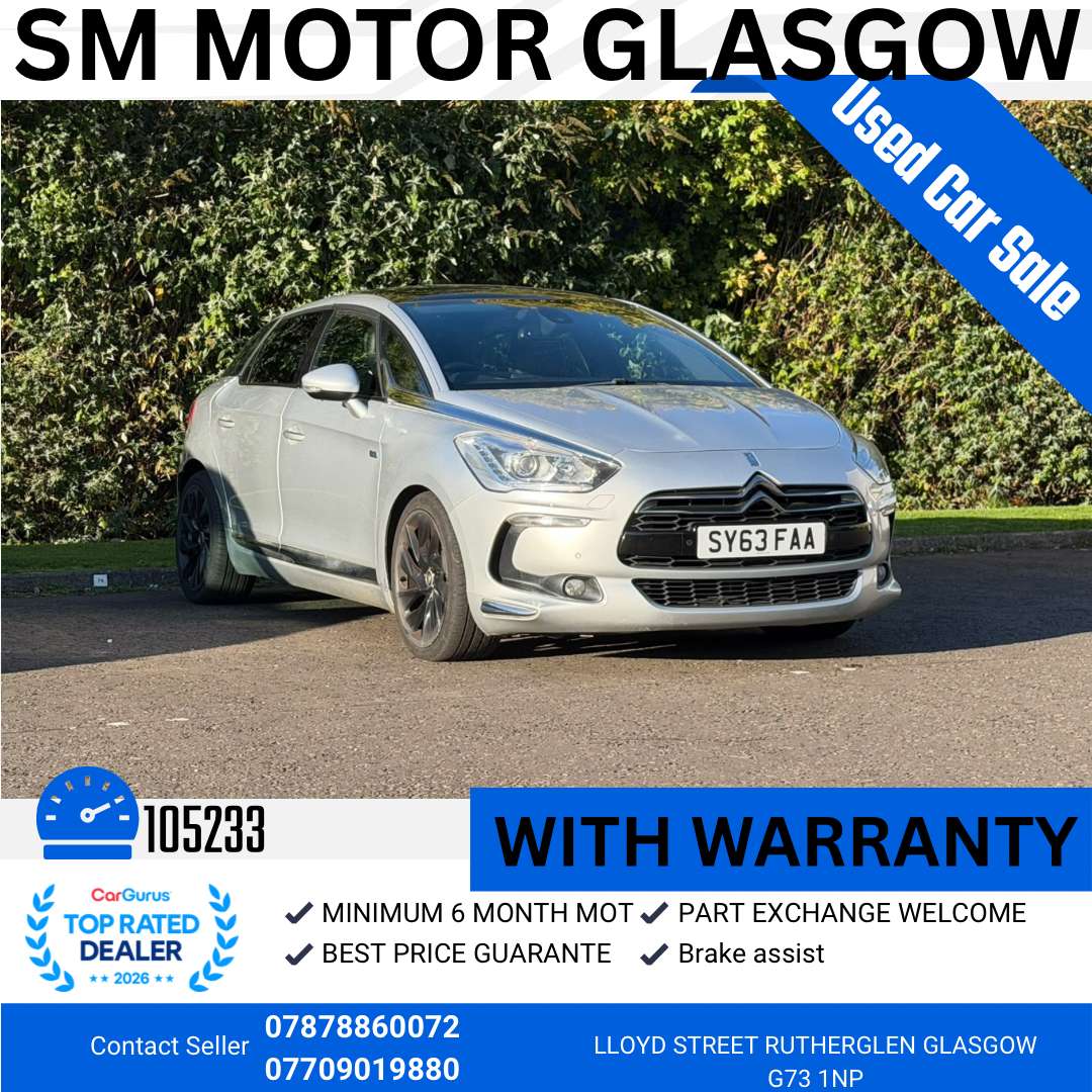 A 2013 CITROEN DS5 2.0 h e-HDi Airdream DSport Hatchback 5dr Diesel Hybrid EGS6 4WD Euro 5 (s/s) (200 ps) A 2013 CITROEN DS5 2.0 h e-HDi Airdream DSport Hatchback 5dr Diesel Hybrid EGS6 4WD Euro 5 (s/s) (200 ps)