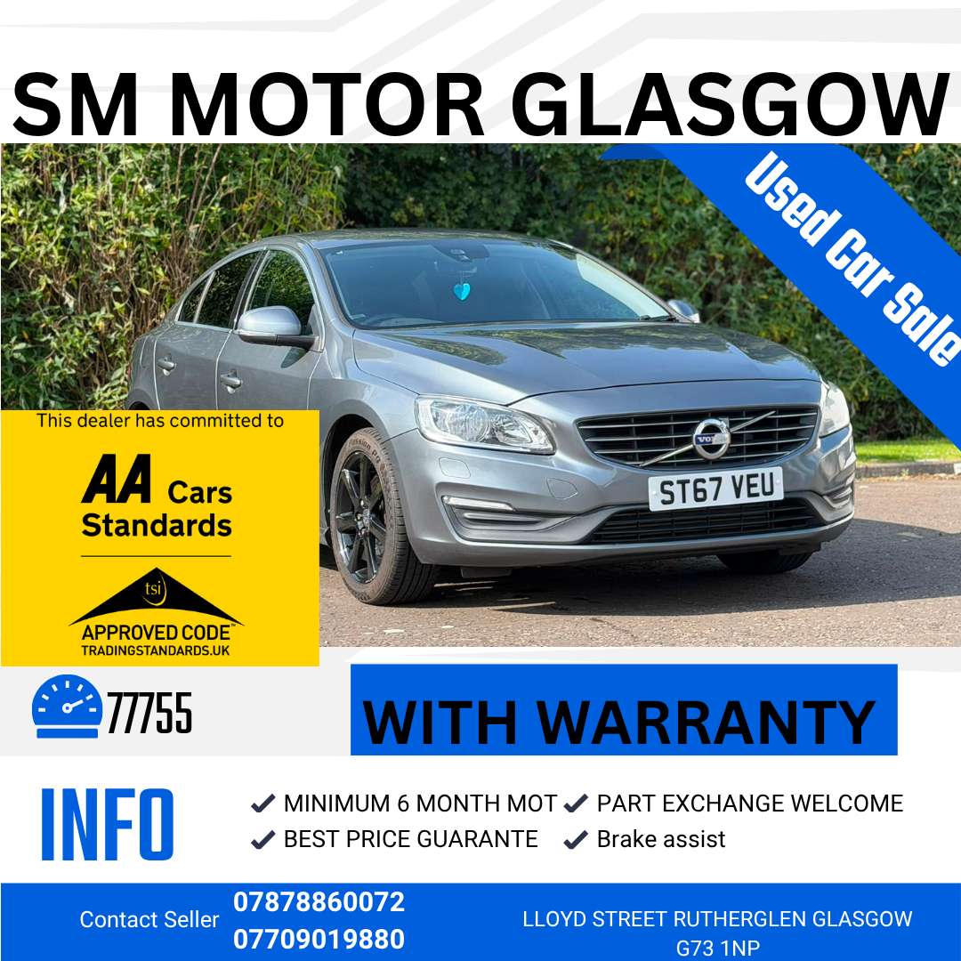 A 2018 VOLVO S60 2.0 T4 SE Nav Saloon 4dr Petrol Manual Euro 6 (s/s) (190 ps) A 2018 VOLVO S60 2.0 T4 SE Nav Saloon 4dr Petrol Manual Euro 6 (s/s) (190 ps)
