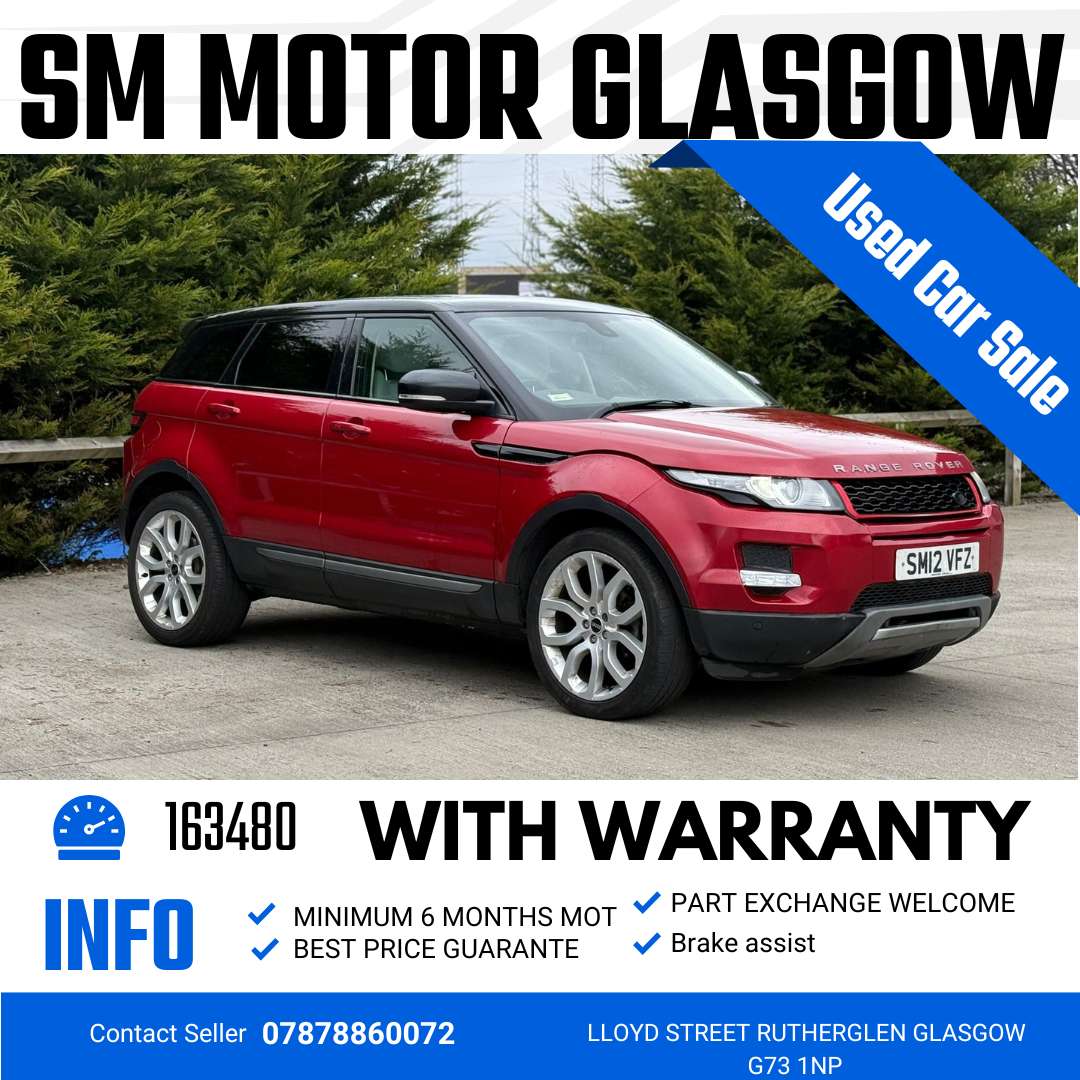 A 2012 LAND ROVER RANGE ROVER EVOQUE 2.2 SD4 Pure SUV 5dr Diesel Manual 4WD Euro 5 (s/s) (190 ps) A 2012 LAND ROVER RANGE ROVER EVOQUE 2.2 SD4 Pure SUV 5dr Diesel Manual 4WD Euro 5 (s/s) (190 ps)