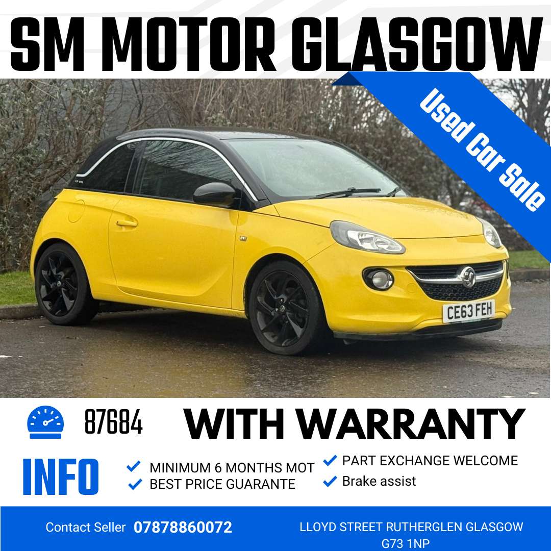 A 2013 VAUXHALL ADAM 1.2 ecoFLEX 16v SLAM Hatchback 3dr Petrol Manual Euro 5 (s/s) (70 ps) A 2013 VAUXHALL ADAM 1.2 ecoFLEX 16v SLAM Hatchback 3dr Petrol Manual Euro 5 (s/s) (70 ps)