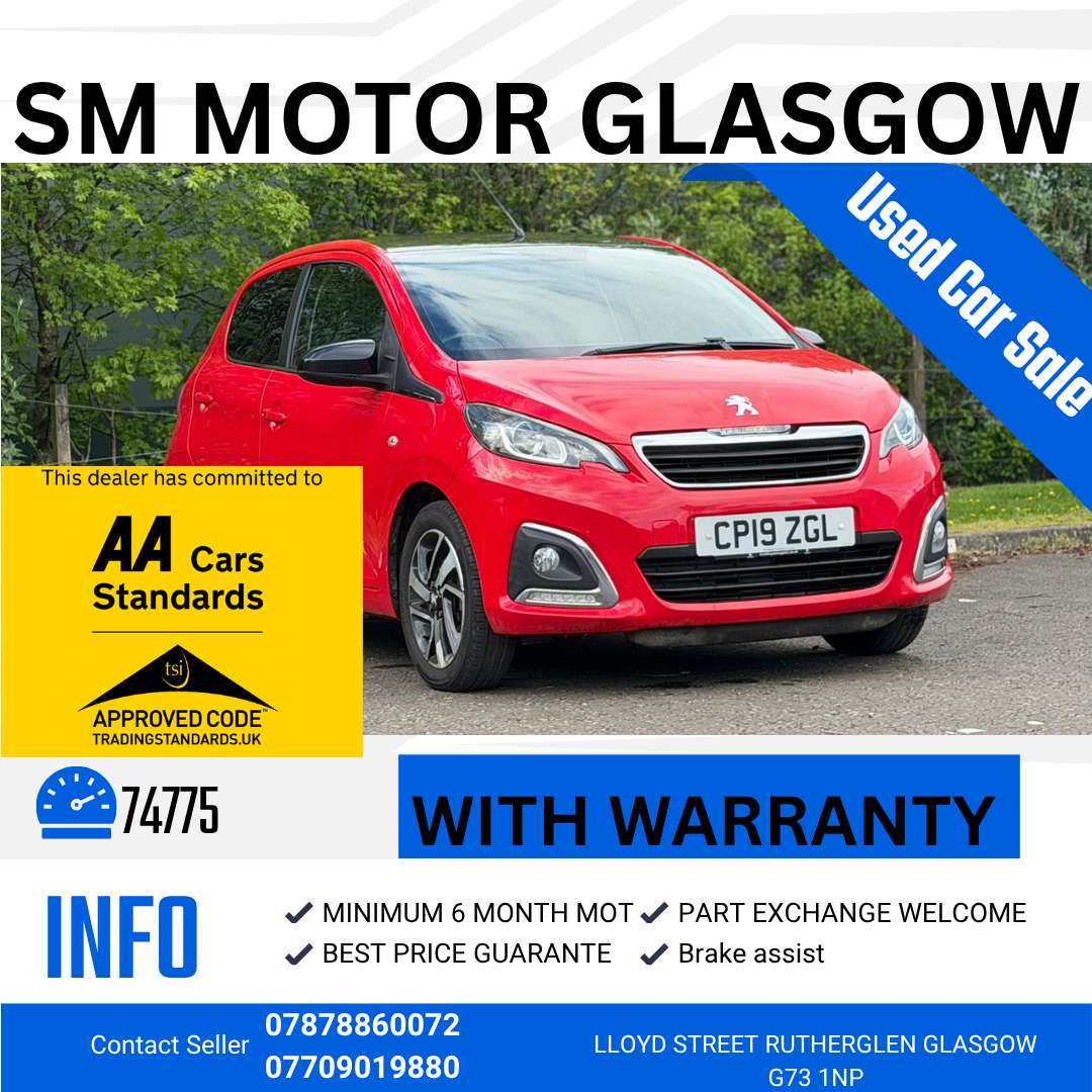 A 2019 PEUGEOT 108 1.0 Allure Hatchback 5dr Petrol Manual Euro 6 (72 ps) A 2019 PEUGEOT 108 1.0 Allure Hatchback 5dr Petrol Manual Euro 6 (72 ps)