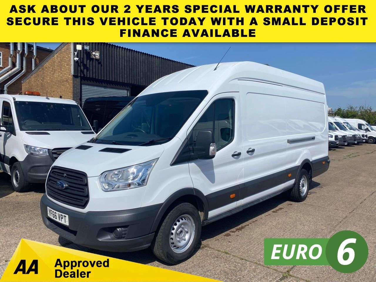 A 2016 FORD TRANSIT 2.2 TDCI T350 L4 H3 XLWB JUMBO H/ROOF RWD 125BHP. EURO 6 ULEZ. PX. A 2016 FORD TRANSIT 2.2 TDCI T350 L4 H3 XLWB JUMBO H/ROOF RWD 125BHP. EURO 6 ULEZ. PX.