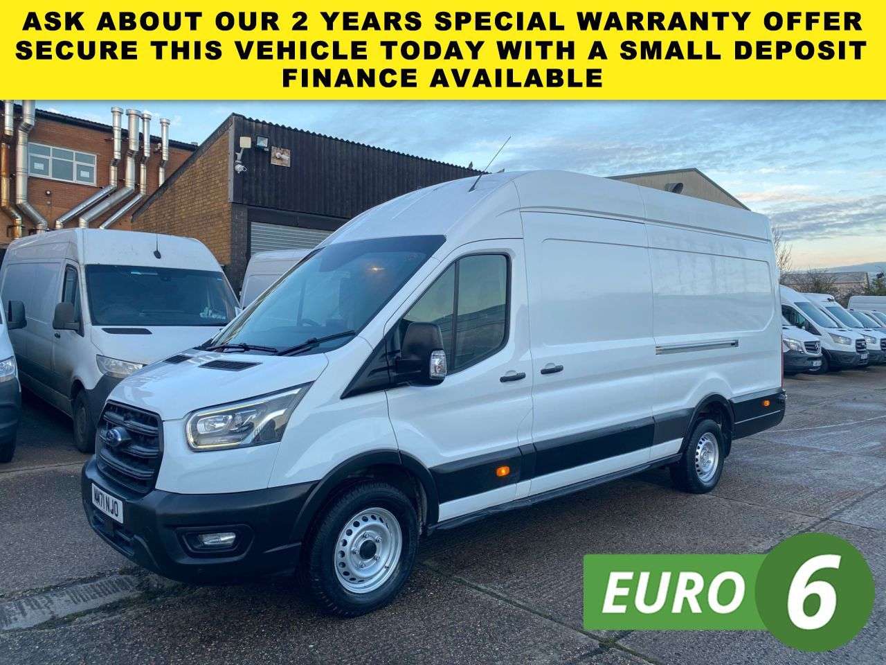 A 2022 FORD TRANSIT 2.0 TDCI T350 LEADER ECOBLUE L4 H3 XLWB JUMBO H/ROOF RWD 130BHP. AC. SENSOR A 2022 FORD TRANSIT 2.0 TDCI T350 LEADER ECOBLUE L4 H3 XLWB JUMBO H/ROOF RWD 130BHP. AC. SENSOR
