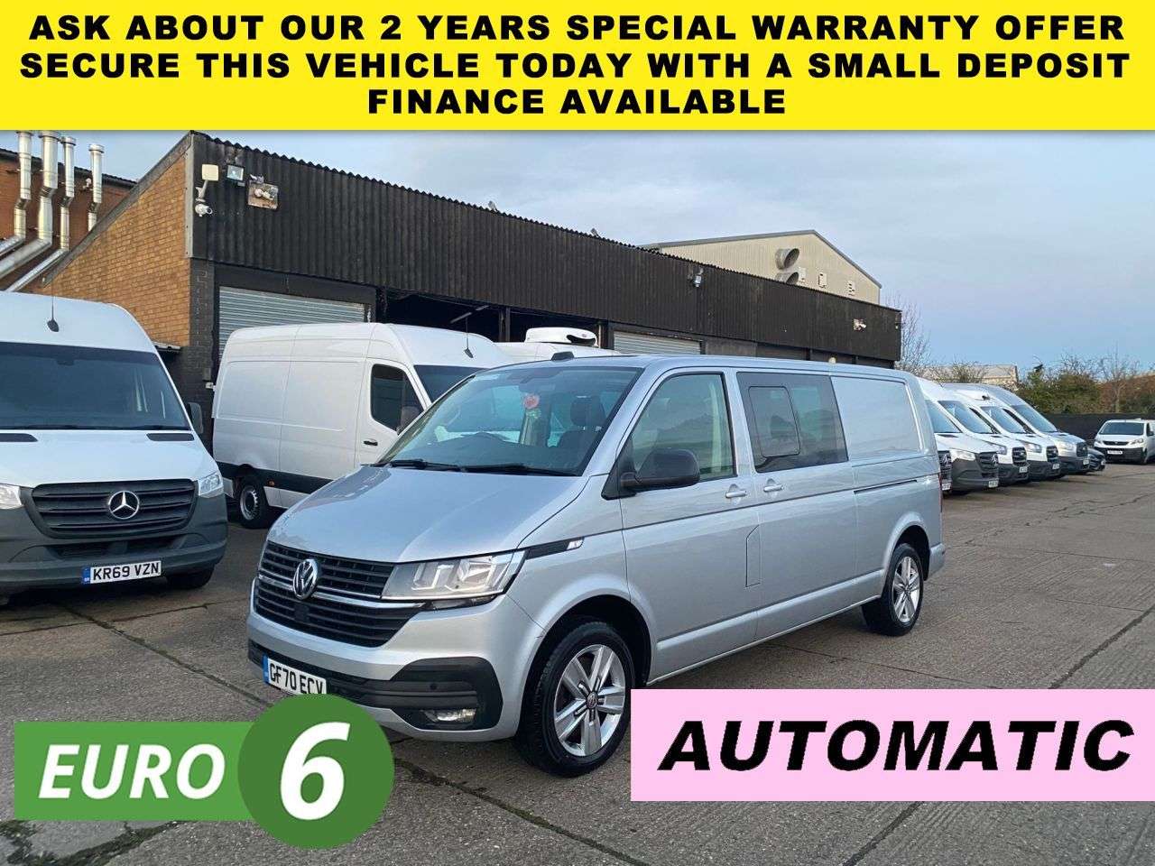 A 2020 VOLKSWAGEN TRANSPORTER 2.0 TDI T32 LWB HIGHLINE 150BHP KOMBI DOUBLE CAB DSG AUTO FWD. AC. SENSORS. A 2020 VOLKSWAGEN TRANSPORTER 2.0 TDI T32 LWB HIGHLINE 150BHP KOMBI DOUBLE CAB DSG AUTO FWD. AC. SENSORS.